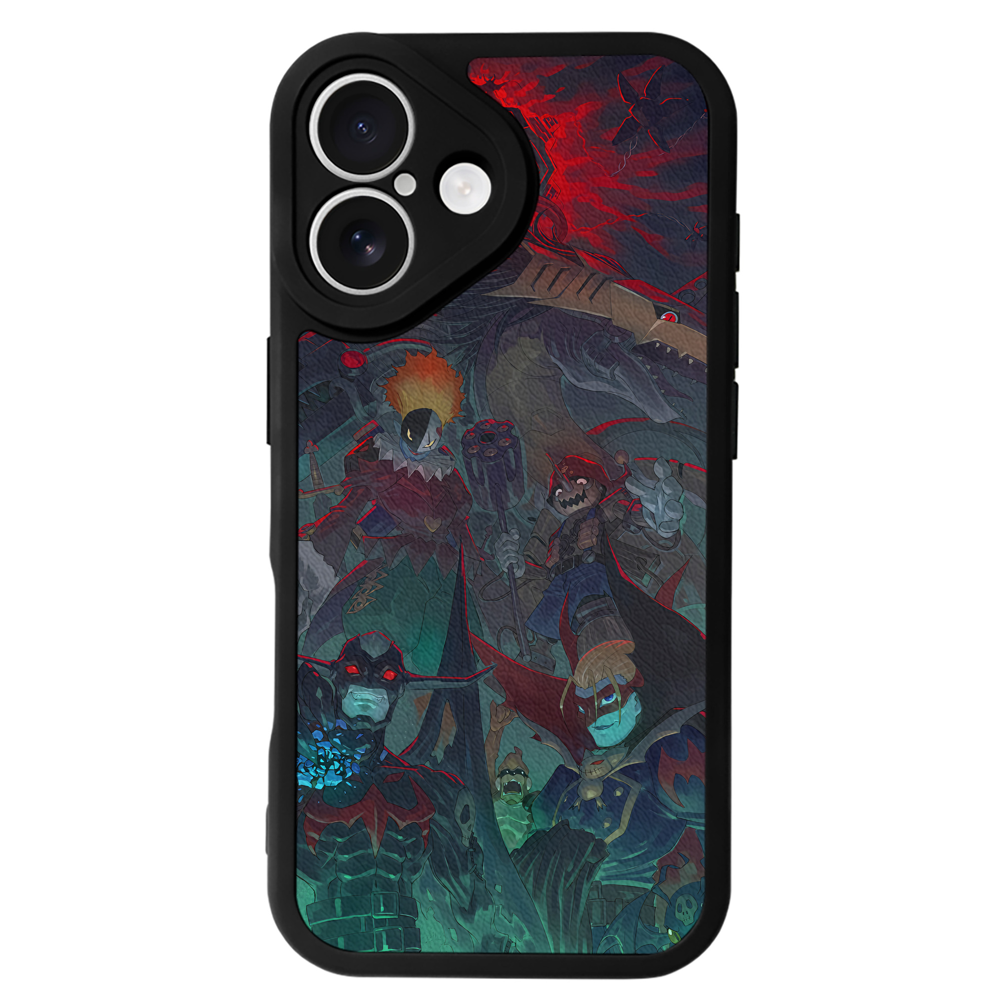 （画像用） Digimon デジタルモンスター/デジモン 【iPhone 16シリーズ対応】シリコンスマホケース（レザー調） 材質：シリコン